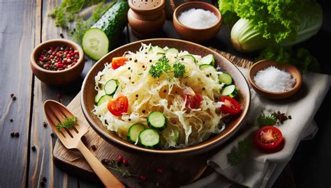 Infografika o nutričnom zložení kyslej kapusty