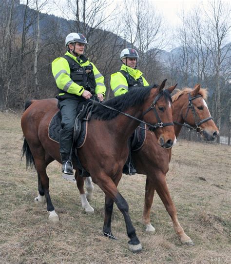 Ilustrácia jazdeckej polície