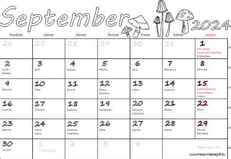 Európsky kalendár mien a sviatkov