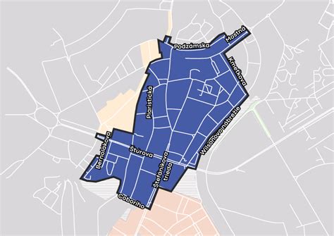 Mapa Štúrova s vyznačeným kúpaliskom Vadaš