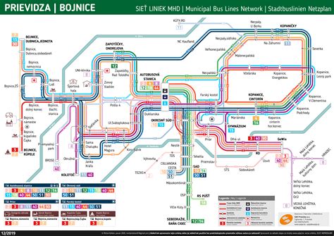 Mapa liniek MHD Prievidza