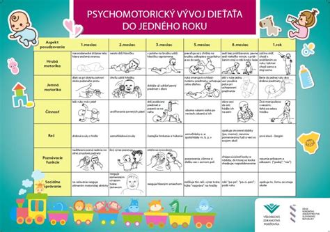 Schematické znázornenie vývoja zmyslov u 2-mesačného dieťaťa