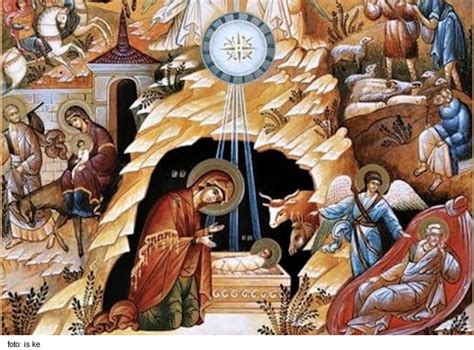 Ilustrácia narodenia Ježiša v jasličkách