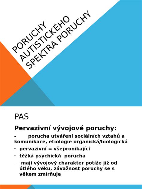 Detaily o poruchách autistického spektra u detí