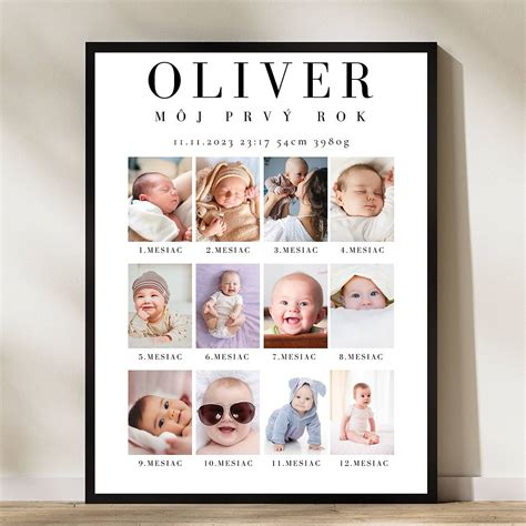 Personalizovaný obraz prvý rok života
