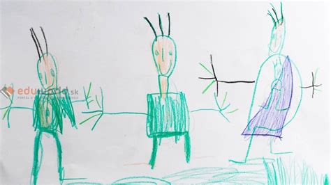 Detská kresba zeleninovými výtlačkami