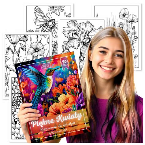 Koláž rôznych typov omaľovánok pre deti, dospelých a seniorov