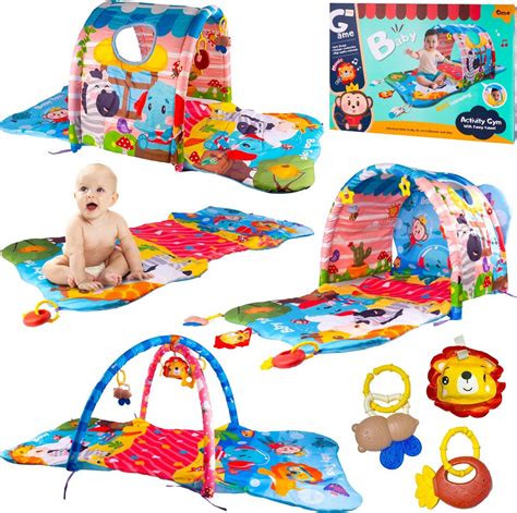 farebná hrací podložka pre bábätko s hrazdičkou