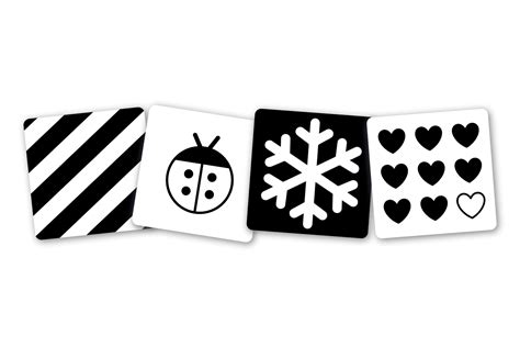 Kontrastné obrázky pre stimuláciu zraku bábätiek