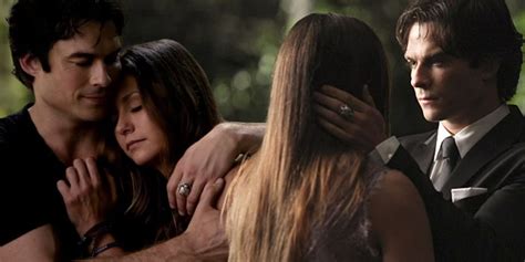 Elena a Damon pri raňajkách