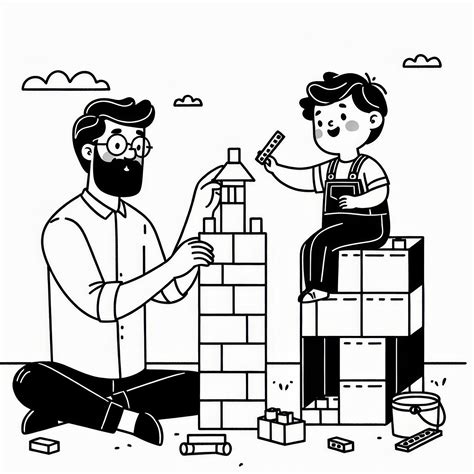 Otec hrá s malým dieťaťom na zemi