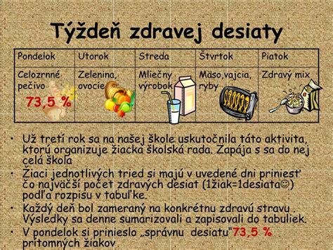 ilustrácia zdravej desiaty