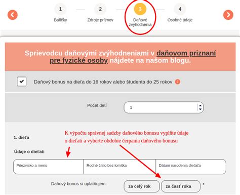 Grafické znázornenie procesu uplatnenia daňového bonusu