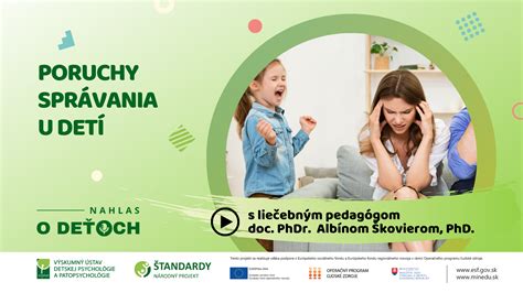 Infografika zobrazujúca rôzne typy problémového správania detí