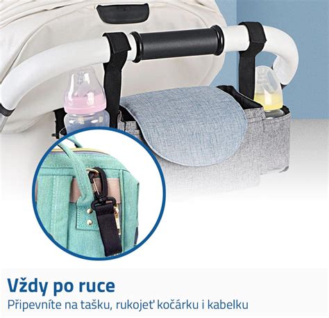 Ilustračná schéma multifunkčnosti tašky na kočík