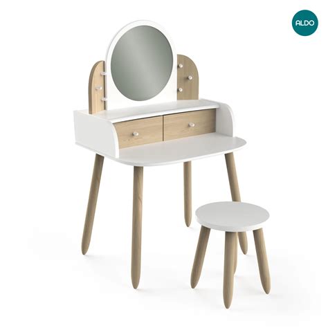 Detský toaletný stolík s úložnými priestormi