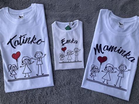 Štýlové rodinné tričká pre rôzne príležitosti