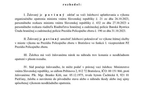 Schéma rozhodovania súdu o neodkladnom opatrení