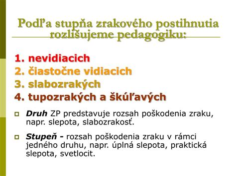 Infografika: Štruktúra zrakového postihnutia