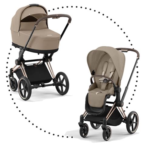 Detailný pohľad na kolesá a brzdy kočíka Cybex Priam