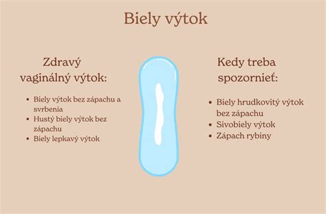 Hrudkovitý biely výtok