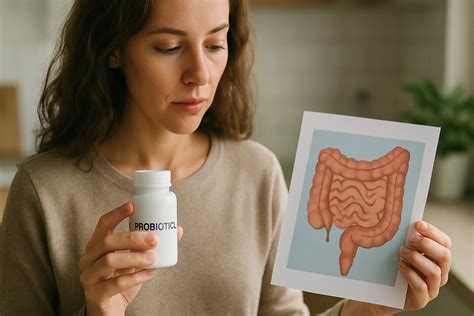 Ilustrácia črevnej mikroflóry a probiotík