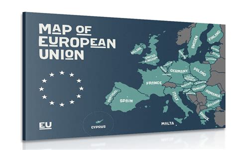 Mapa Európskej únie s vyznačeným Rakúskom a Slovenskom