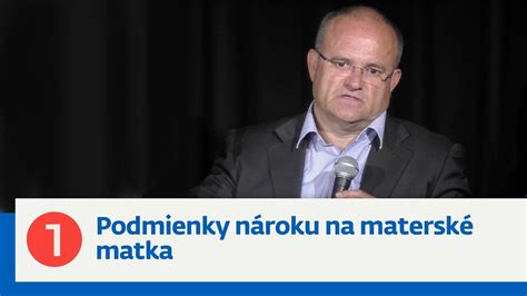 Schéma znázorňujúca podmienky nároku na materské