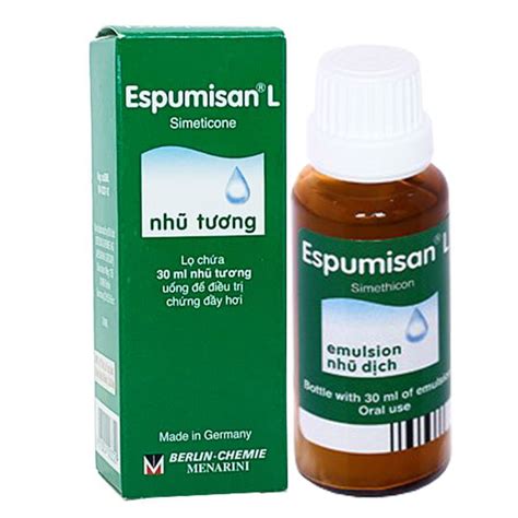 Fľaša s kvapkami Espumisan L a lyžička