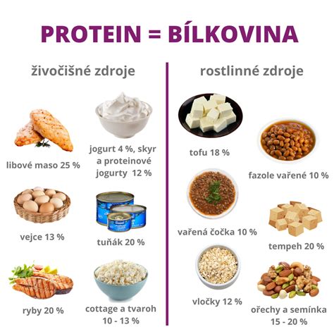 Graf s odporúčanými zdrojmi bielkovín a vlákniny pre dojčiace matky
