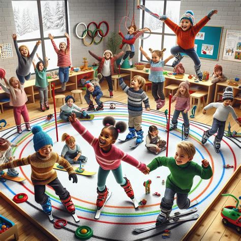 Deti v lyžiarskom oblečení a s výstrojom