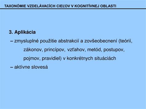 Taxonómie vzdelávacích cieľov