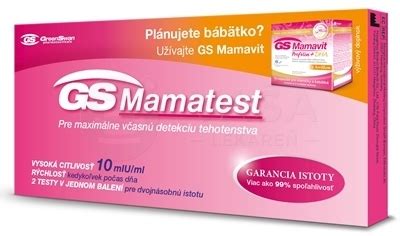 Prúžkový tehotenský test GS Mamatest