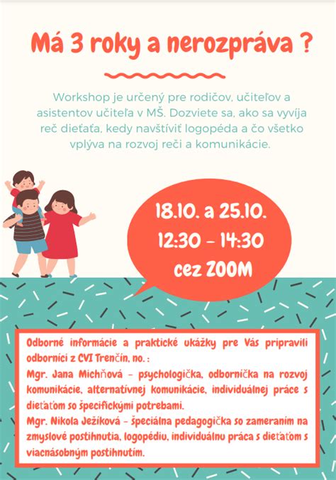 Ilustrácia detí a rodičov pri komunikácii