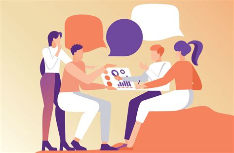 Ilustrácia znázorňujúca diskusiu a konzultácie