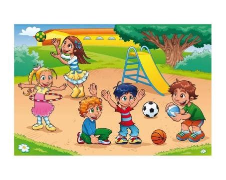 deti hrajúce sa v parku