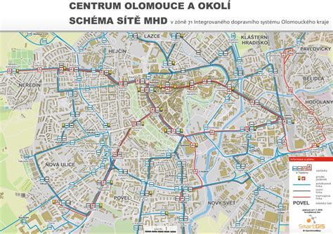 Mapa s vyznačenými zastávkami MHD v okolí Dojčenského ústavu v Martine