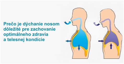 Infografika porovnávajúca dýchanie nosom a ústami