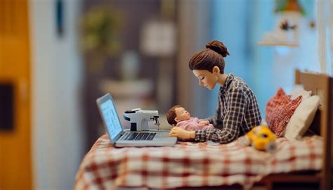 Ilustrácia znázorňujúca možnosti práce počas materskej