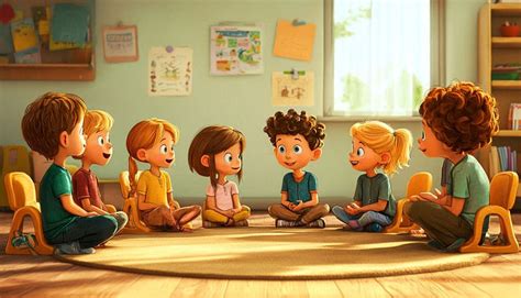 Ilustrácia dieťaťa, ktoré sa hrá v škôlke