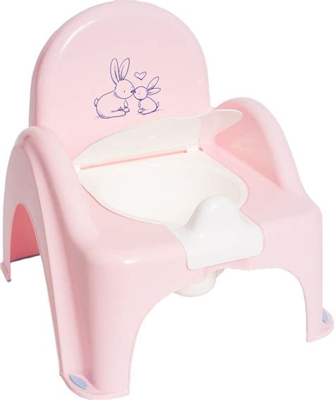 Detský nočník s obrázkom zajačikov v pastelových farbách