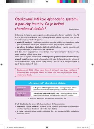 Tabuľka: Kedy spozornieť ohľadom imunity dieťaťa