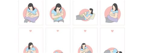 Správna poloha pri dojčení - priečna kolíska.