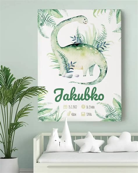 Ilustrácia motívu dinosaura na detskej postieľke