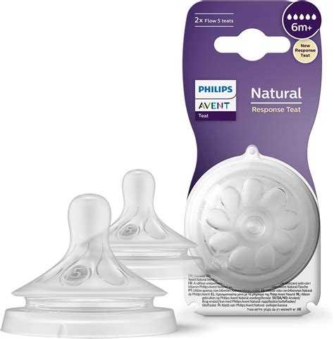 Detailný pohľad na cumeľ Philips Avent Natural Response s označením 6m+