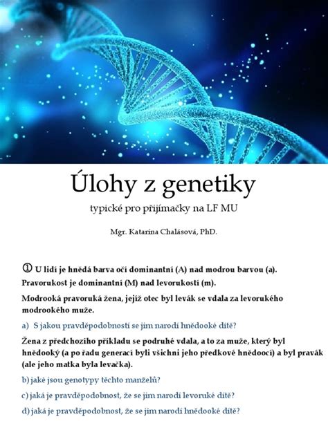 Ilustrácia molekulárnej genetiky