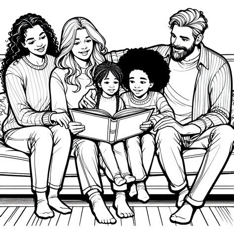 Rodina spoločne vyfarbuje