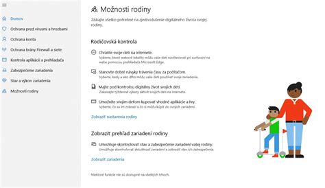 Rodičovská kontrola v Microsoft Family Safety