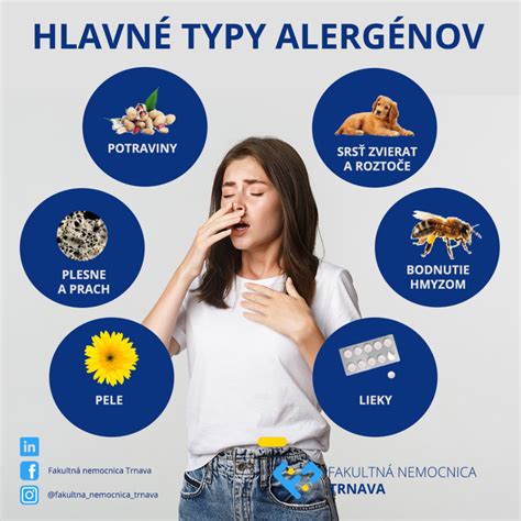 Ilustrácia rôznych alergénov, ktoré môžu spôsobovať svrbenie očí