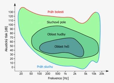 graf porovnávajúci sluchové spracovanie a fyzický sluch